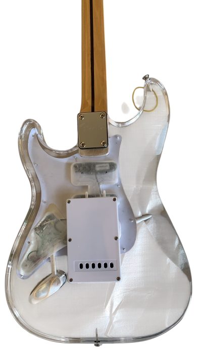 Custom Regent Plexiglass Acrylic Lucite LED Guitar ST Maple Fretboard - Image 3