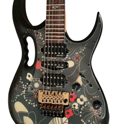 Custom Axis SVAI Floral Black Jem Electric Guitar