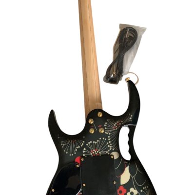 Custom Axis SVAI Floral Black Jem Electric Guitar - Image 5