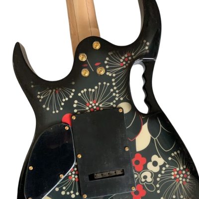 Custom Axis SVAI Floral Black Jem Electric Guitar - Image 4