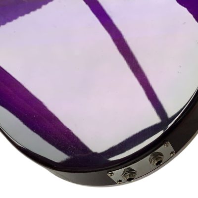 Custom Nova 4003 Purpleglo Violet Chrome Hardware 4 String Bass White Pickguard - Image 7