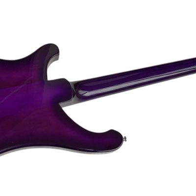 Custom Nova 4003 Purpleglo Violet Chrome Hardware 4 String Bass White Pickguard - Image 5