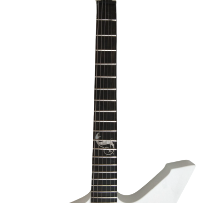 Custom Obsidian James Snakebyte Hetfield White Electric Guitar - Image 4