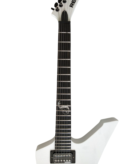 Custom Obsidian James Snakebyte Hetfield White Electric Guitar - Image 4