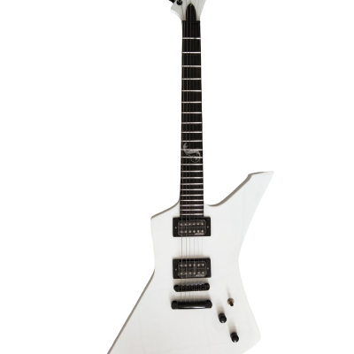 Custom Obsidian James Snakebyte Hetfield White Electric Guitar - Image 2