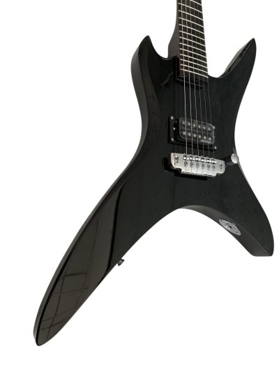 Custom Norturne Stealth Black Finish Chuck Electric Guitar - Image 6