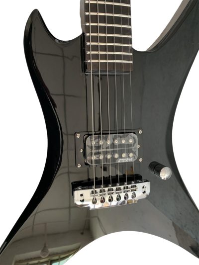 Custom Norturne Stealth Black Finish Chuck Electric Guitar - Image 5