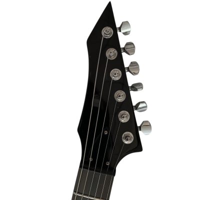 Custom Norturne Stealth Black Finish Chuck Electric Guitar - Image 4