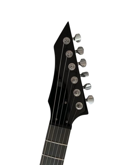 Custom Norturne Stealth Black Finish Chuck Electric Guitar - Image 4