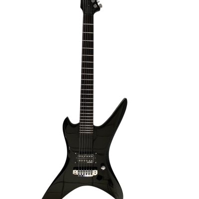 Custom Norturne Stealth Black Finish Chuck Electric Guitar - Image 2