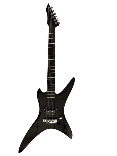 Custom Norturne Stealth Black Finish Chuck Electric Guitar - Image 2