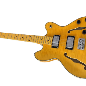 Alternative view of Custom Regent Fhole TV Yellow Tiger Maple Top Star Guitar