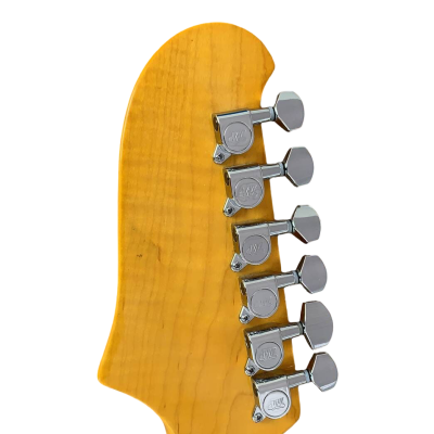 Custom Regent Jonny Greenwood Fhole TV Yellow Tiger Maple Top Star Guitar - Image 6