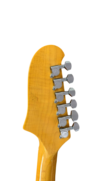 Custom Regent Jonny Greenwood Fhole TV Yellow Tiger Maple Top Star Guitar - Image 6