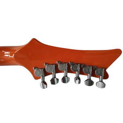 Custom Crown Orange P90 Bigsby Electric Guitar - Image 7