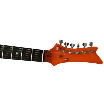 Custom Crown Orange P90 Bigsby Electric Guitar - Image 6