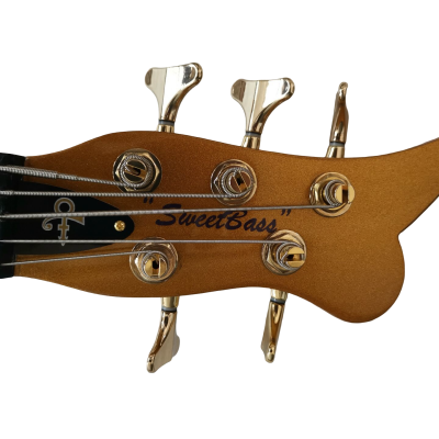 Custom Ember Prince Cloud Antique Gold Body Symbol Headstock Electric Guitar - Image 4