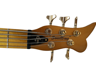 Custom Ember Prince Cloud Antique Gold Body Symbol Headstock Electric Guitar - Image 5