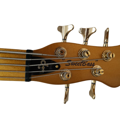Custom Ember Prince Cloud Antique Gold Body Symbol Headstock Electric Guitar - Image 5