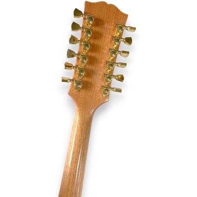 Custom Crown Semi Hollow ES335 BB King Antique Natural Blonde Jazz 12 String Guitar - Image 2