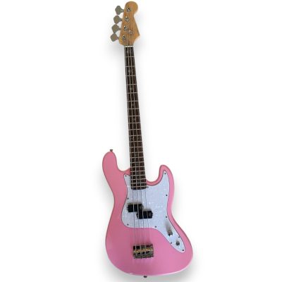 Custom Regent Shell Pink Skully Mark Hoppus 4 String Jazz Bass - Image 2