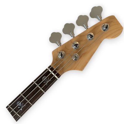 Custom Regent Shell Pink Skully Mark Hoppus 4 String Jazz Bass - Image 4