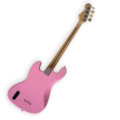 Custom Regent Shell Pink Skully Mark Hoppus 4 String Jazz Bass - Image 8