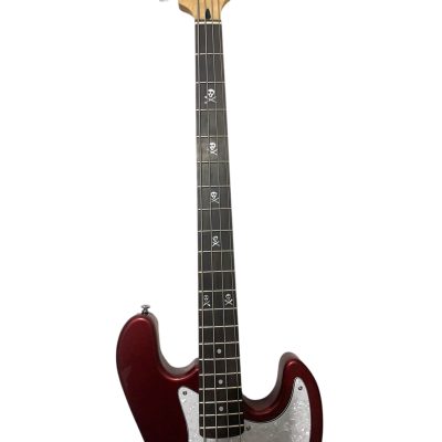 Custom Regent Skully Mark Hoppus 4 String Jazz Bass Candy Apple Red - Image 4