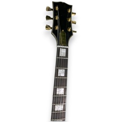 Custom Crown ES335 BB King Lucille Satin Ebony Black 6 String Electric Guitar - Image 4