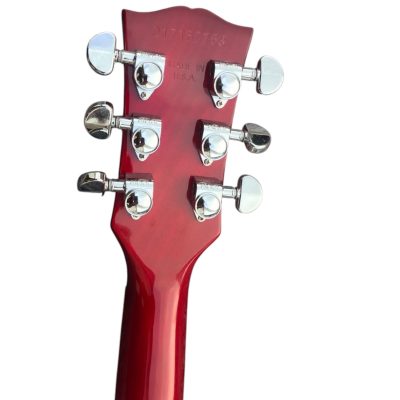 Custom Crown George Harrison Lucy Red Flame Maple Top Chrome Hardware Electric Guitar - Image 8