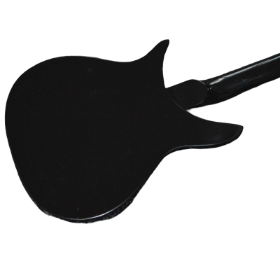 Custom Nova Black Jetglo 325C64 21 Inch Scale Length 6 String Electric Guitar - Image 7