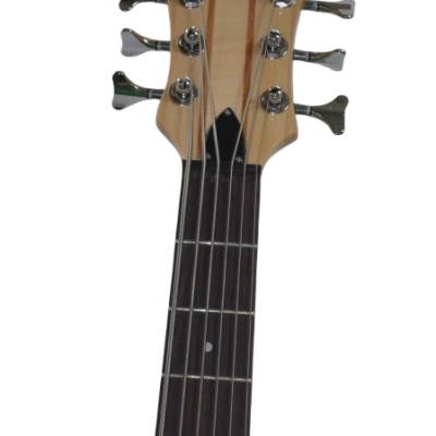 Custom Denver Elite BSR Natural Clear Gloss Walnut Ash 6 String Bass - Image 5