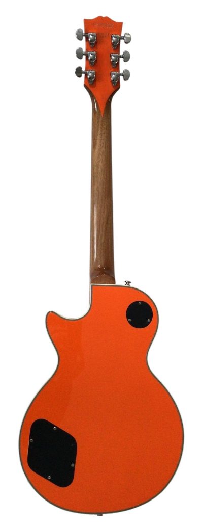 Custom Crown Buzzsaw Bullseye Zakk Wylde Orange Black Guitar - Image 3