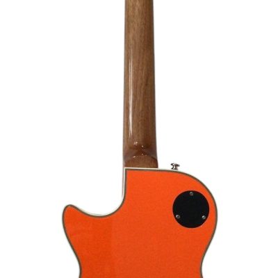 Custom Crown Buzzsaw Bullseye Zakk Wylde Orange Black Guitar - Image 3