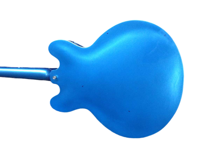 Custom Crown DG335 Dave Grohl Pelham Blue Diamond Flame Maple Top Electric Guitar - Image 7