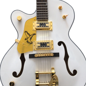 Custom Sovereign G6136T Hollow Body Single Cut Snowcrest White Falcon Vibrato Tailpiece Guitar