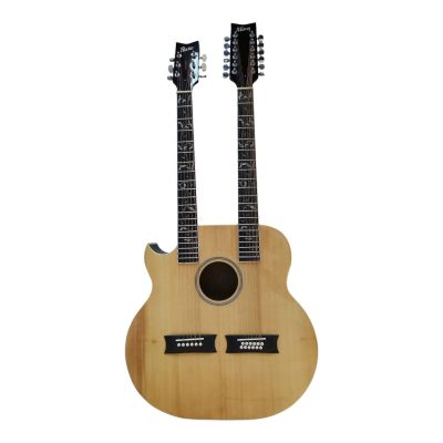 Custom Aurelius Double Neck Acoustic Guitar Solid Spruce Top 6 String 12 String EA220