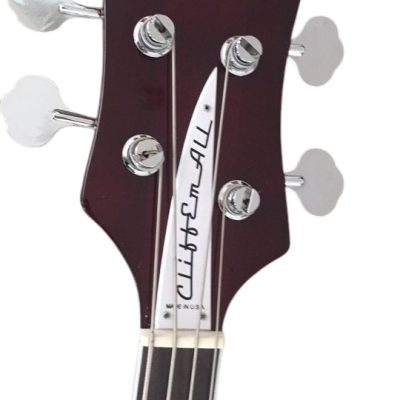 Custom Nova 4003 Wine Red Chrome Hardware 4 String Bass White Pickguard - Image 3
