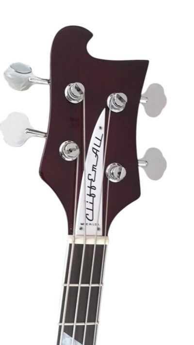 Custom Nova 4003 Wine Red Chrome Hardware 4 String Bass White Pickguard - Image 3
