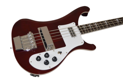 Custom Nova 4003 Wine Red Chrome Hardware 4 String Bass White Pickguard