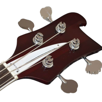Custom Nova 4003 Wine Red Chrome Hardware 4 String Bass White Pickguard - Image 5