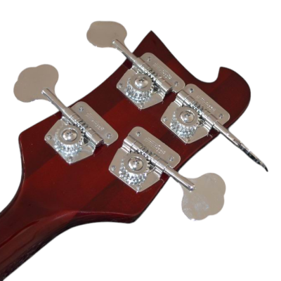 Custom Nova 4003 Wine Red Chrome Hardware 4 String Bass White Pickguard - Image 6