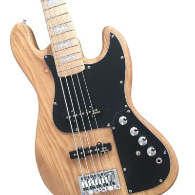 Custom Regent Ash Wood Miller 5 String Jazz Bass Marcus Maple Fretboard
