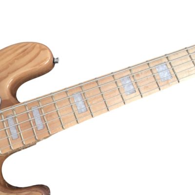 Custom Regent Ash Wood Miller 5 String Jazz Bass Marcus Maple Fretboard - Image 4