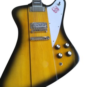 Custom Crown Firebird Platypus V Johnny Vintage Sunburst Guitar