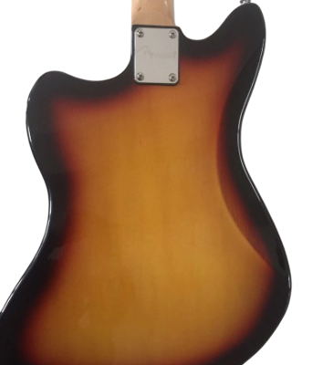 Custom Regent Vintage Jaguar Kurt Three Tone Sunburst Finish Electric Guitar - Image 3