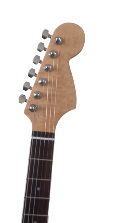 Custom Regent Vintage Jaguar Kurt Three Tone Sunburst Finish Electric Guitar - Image 6