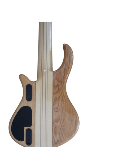 Custom Onyx Patriot Gray Flame Maple 6 String Bass Multi Scale Fanned Fret - Image 5