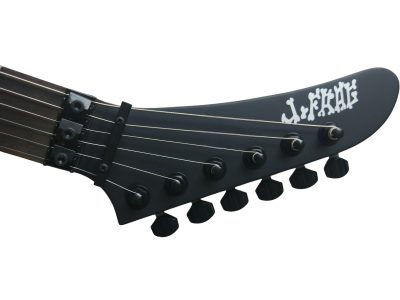 Custom Obsidian George Lynch White Skull And Bones Hand Painted Carved Skeleton Guitar - Image 3