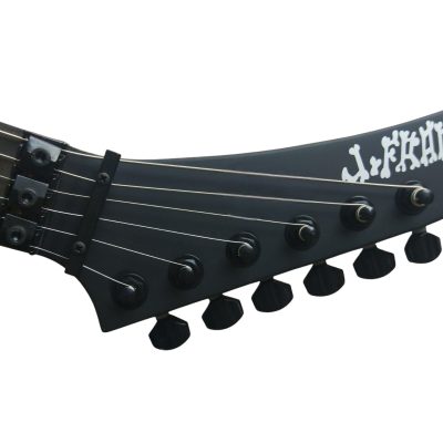 Custom Obsidian George Lynch White Skull And Bones Hand Painted Carved Skeleton Guitar - Image 3